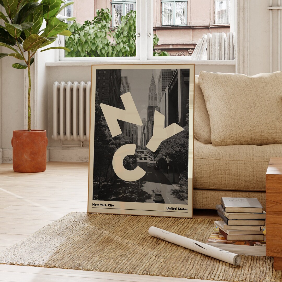 NYC Playful Art Print: New York City Wall Decor (digital Download) - Etsy