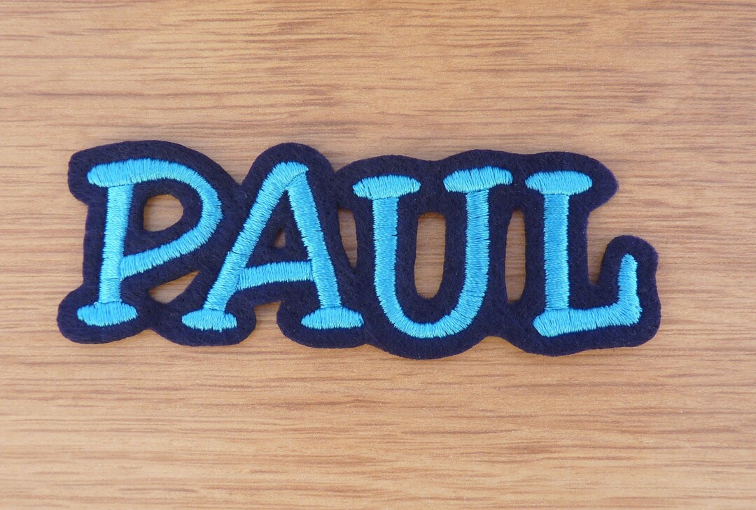 Lettering, Embroidered Capital Letters, Patch, Name, Iron-on ...