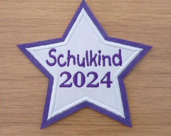 Schulkind Applikation, 2024, Stern