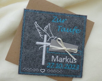 Taufgeschenk personalisiert, Karte, Geldgeschenk