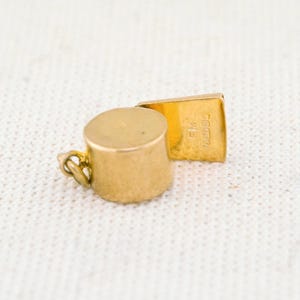 Vintage 9KY Gold  Whistle Charm