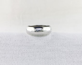 Vintage Sterling Silver Plain Band