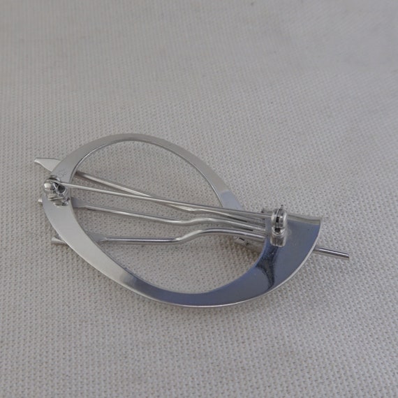 Unique Large Silver Brooch - image 3