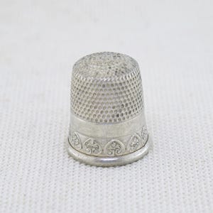 Vintage Sterling Silver Thimble, Size 8