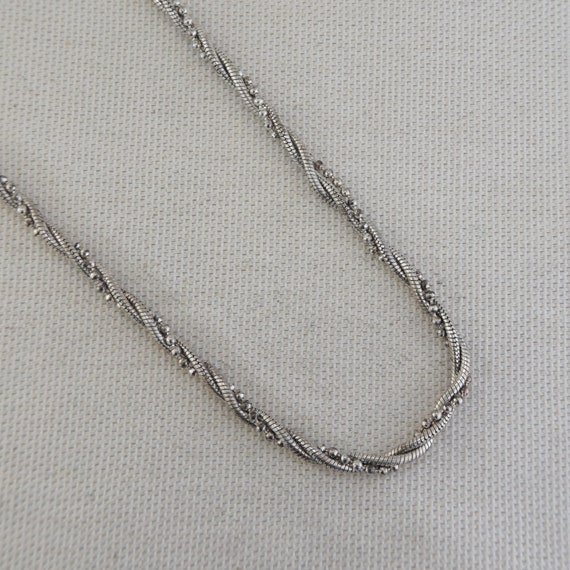 Vintage Sterling Silver 3 Strand Chain - image 1