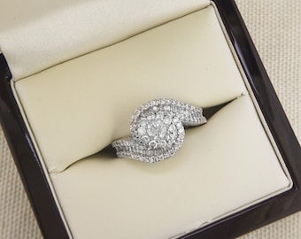 Vintage White Gold Diamond Ring