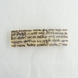 Celtic Script Glass Barrette
