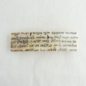 Celtic Script Glass Barrette