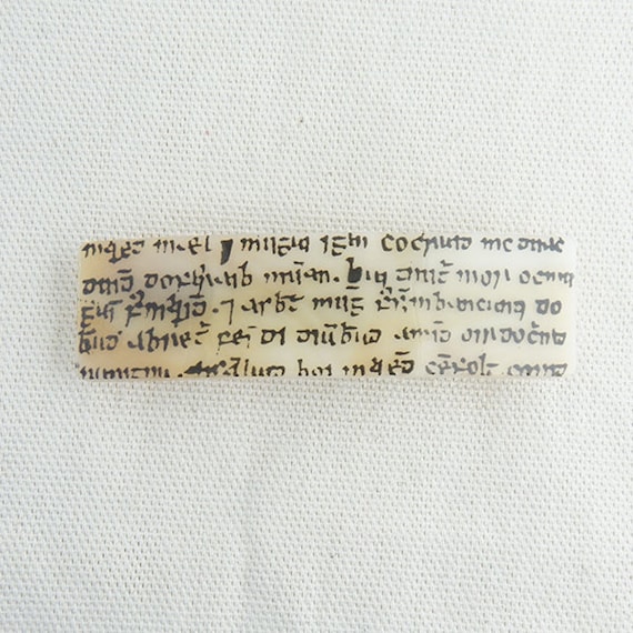 Celtic Script Glass Barrette - image 1