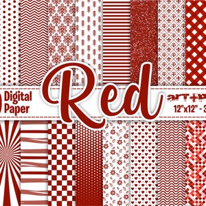 Red Digital Paper