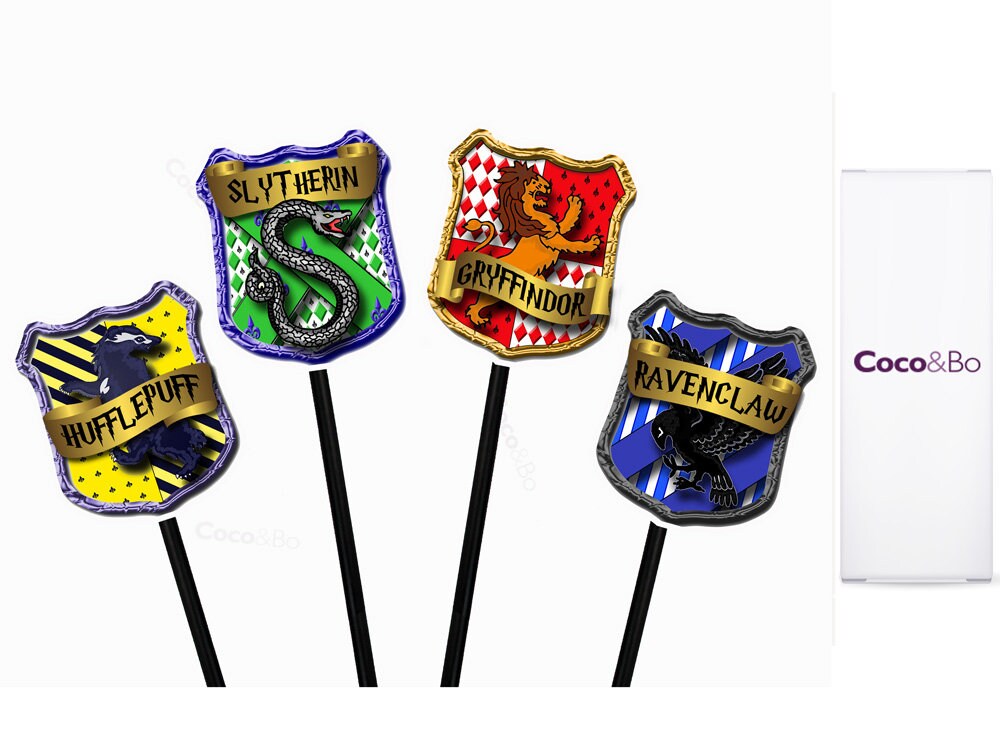 Coco&Bo Hogwarts Houses Party Cupcake Toppers Harry Potter Etsy