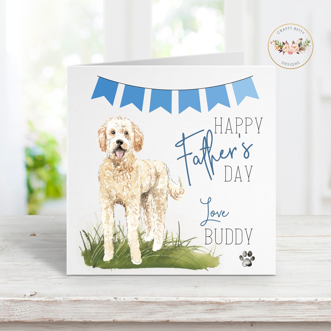 Labradoodle Father's Day Card Card From the Dog Dog Etsy