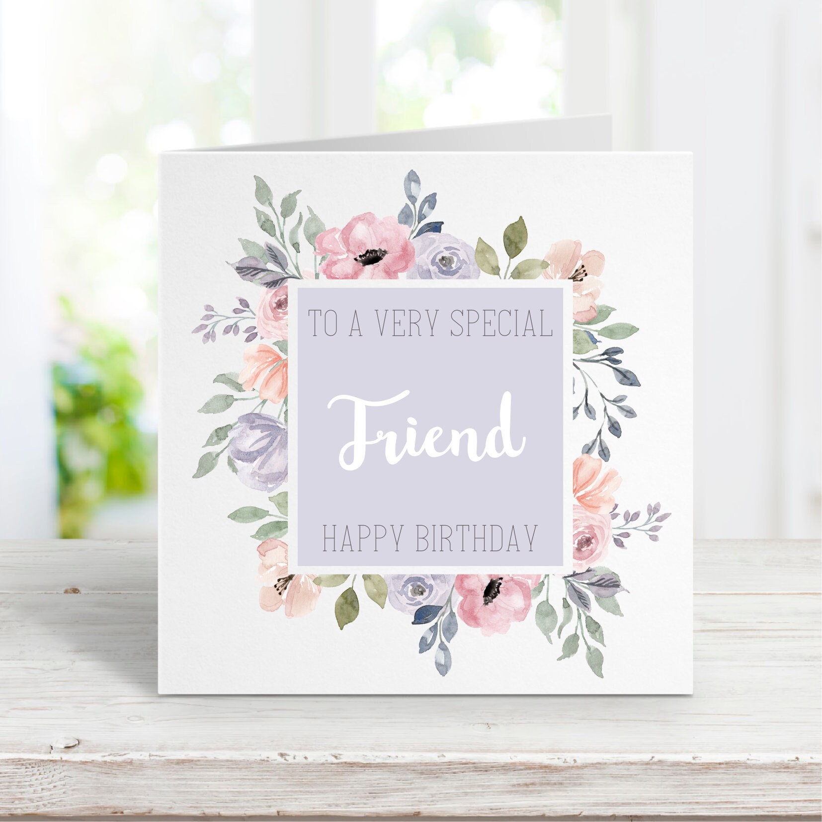Friend Birthday Card, Birthday Card, Card to My Friend, Friend Card, Card  for My Friend, Birthday Card for Friend, Female Friend Card - Etsy UK