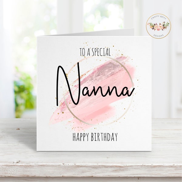 Nanna Birthday Card | Birthday Card | Card To My Nanna | Nanna Card | Card For My Nanna | Birthday Card For Nanna | Female Card | Nanna Card