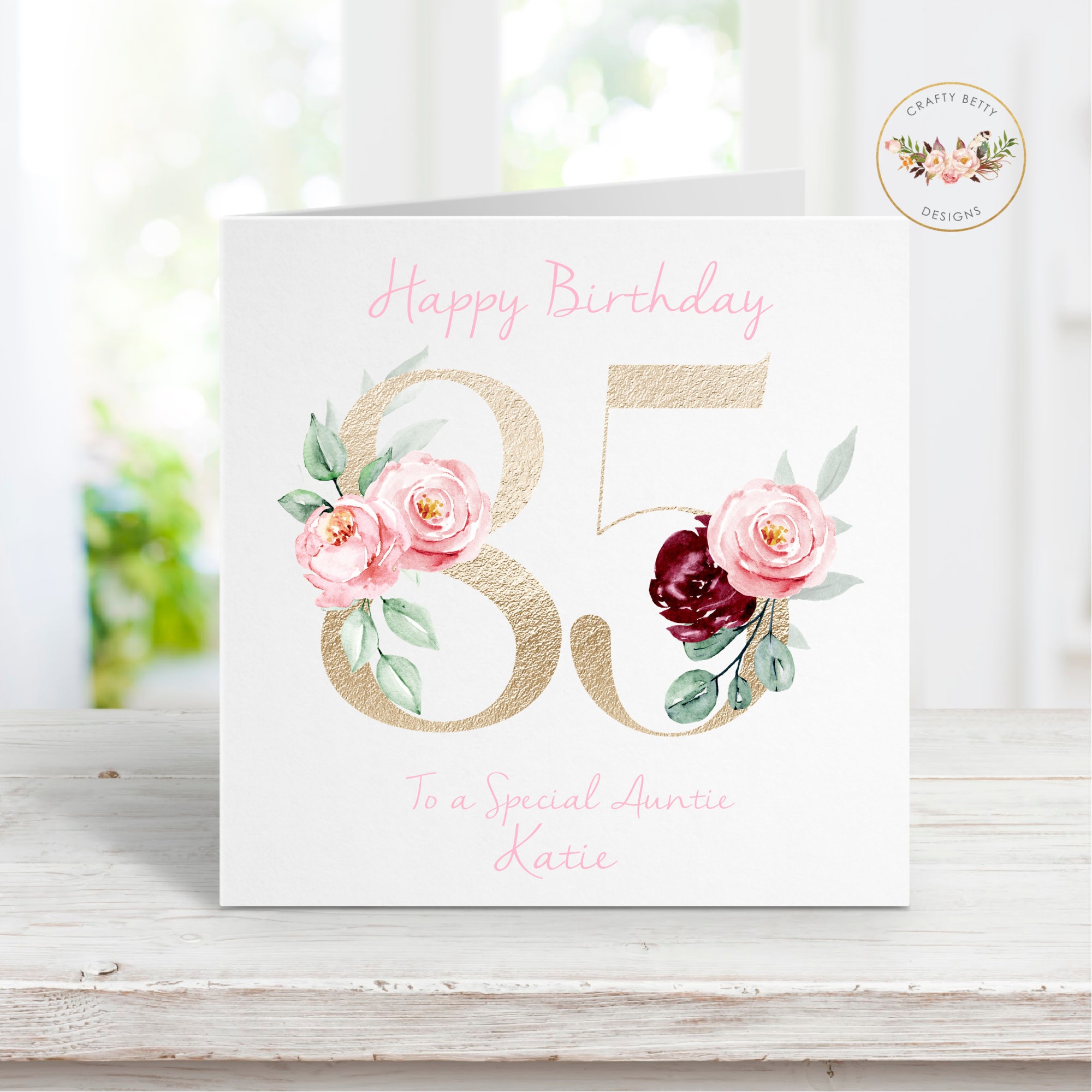 Happy 85th Birthday Card Personalised Card Personalised Etsy UK