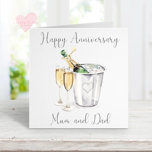 Personalised Anniversary Card | Anniversary Card | On Your Anniversary | To You Both On Your Anniversary | Happy Anniversary Card
