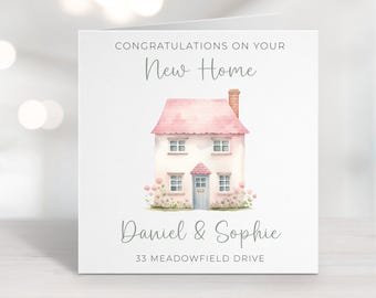 Personalised New Home Card, Pink New Home Card, First Home Together, Very First Home, Forever Home, Neutral New Home Card, New Home Keys