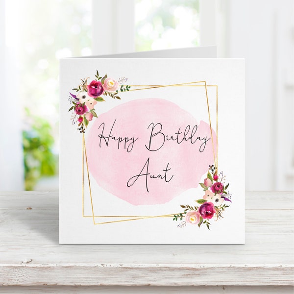 Funny Happy Birthday Aunt Card - Etsy