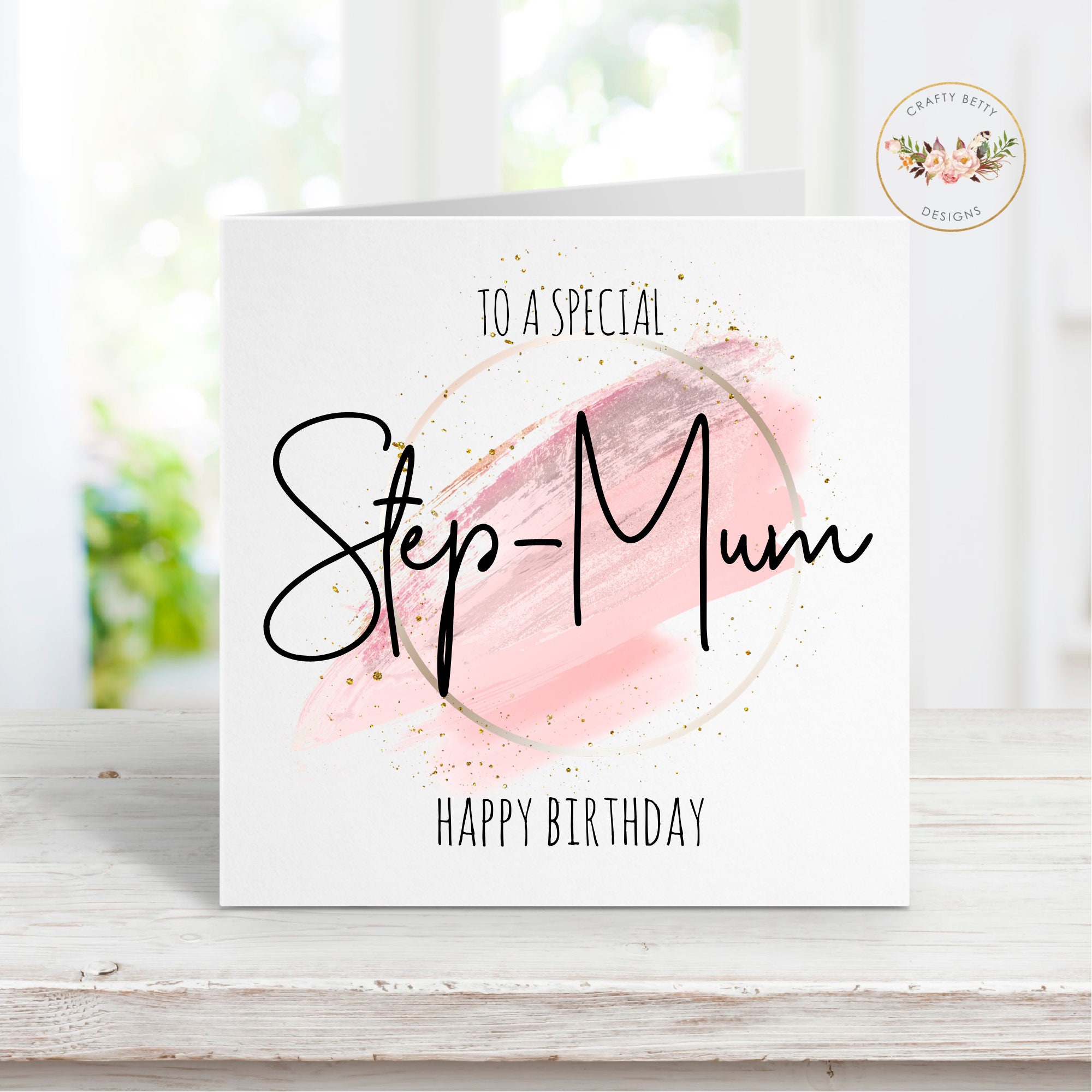 Step-mum Birthday Card Birthday Card Card to My Step-mum | Etsy