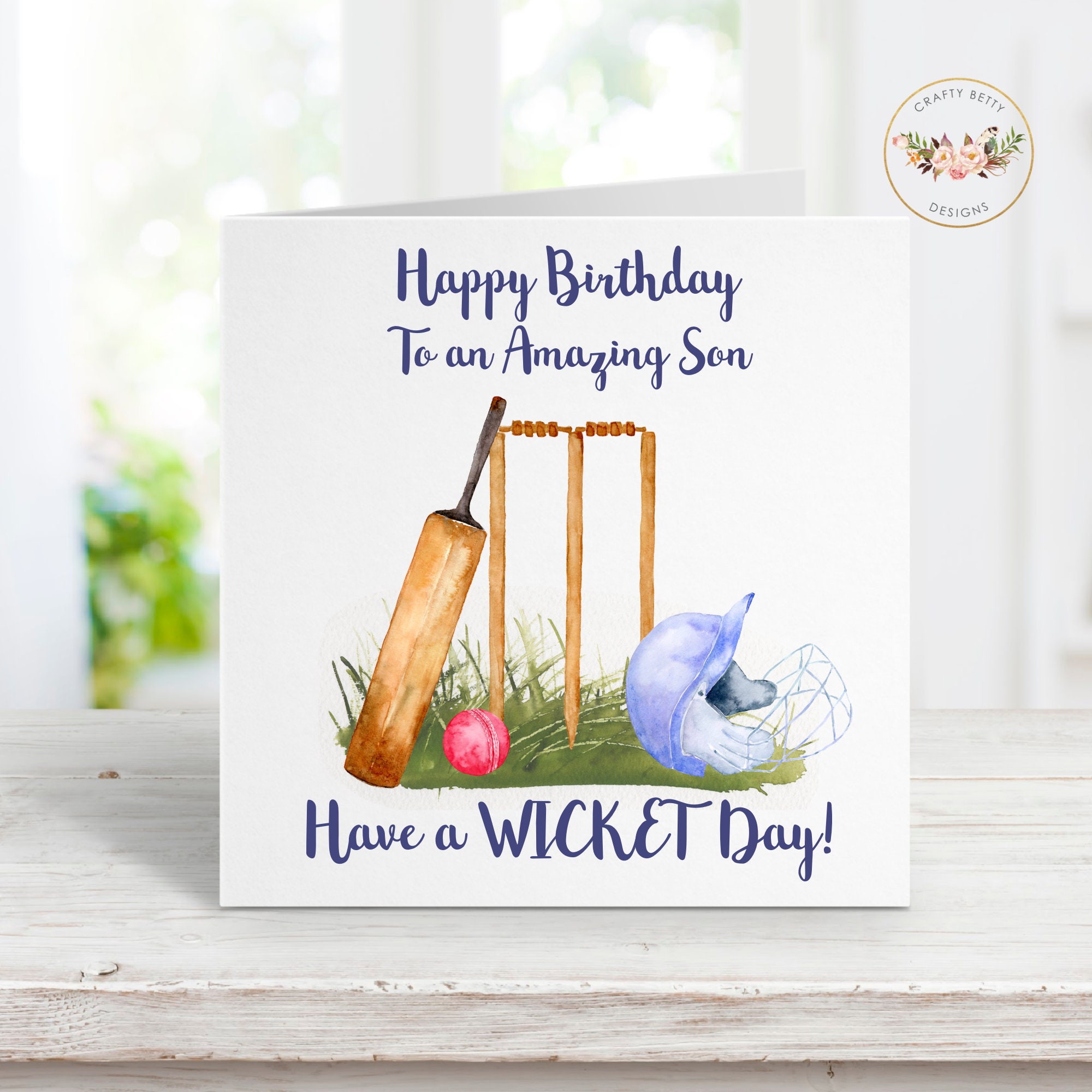 Cricket Birthday Card For Grandson Cricket Player Birthday - View #5
