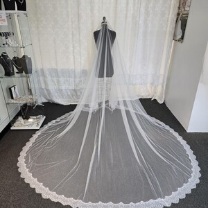 Cathedral/ Blusher Princesses Laces Veil