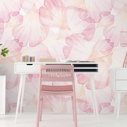 Pink Rose Petals Wallpaper Self Adhesive Wallpaper - Etsy Pink Rose Petals Wallpaper Self Adhesive Wallpaper - Etsy