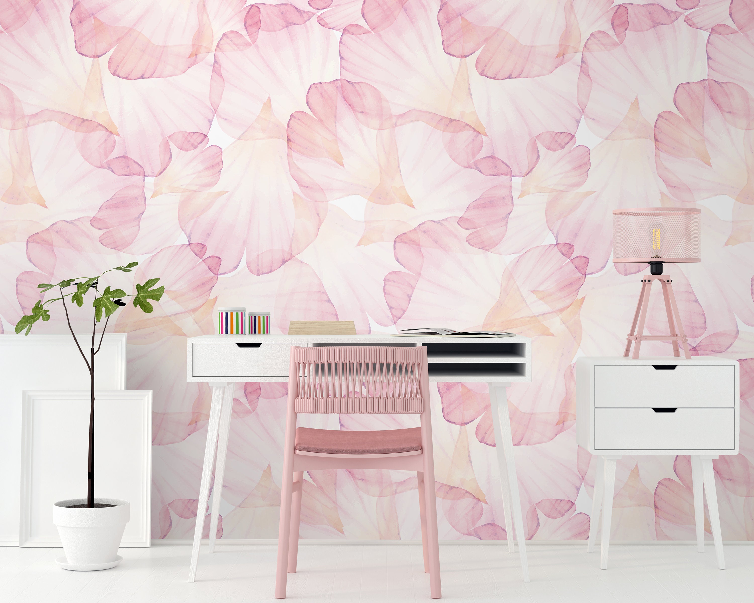 Pink Rose Petals Wallpaper Self Adhesive Wallpaper - Etsy UK