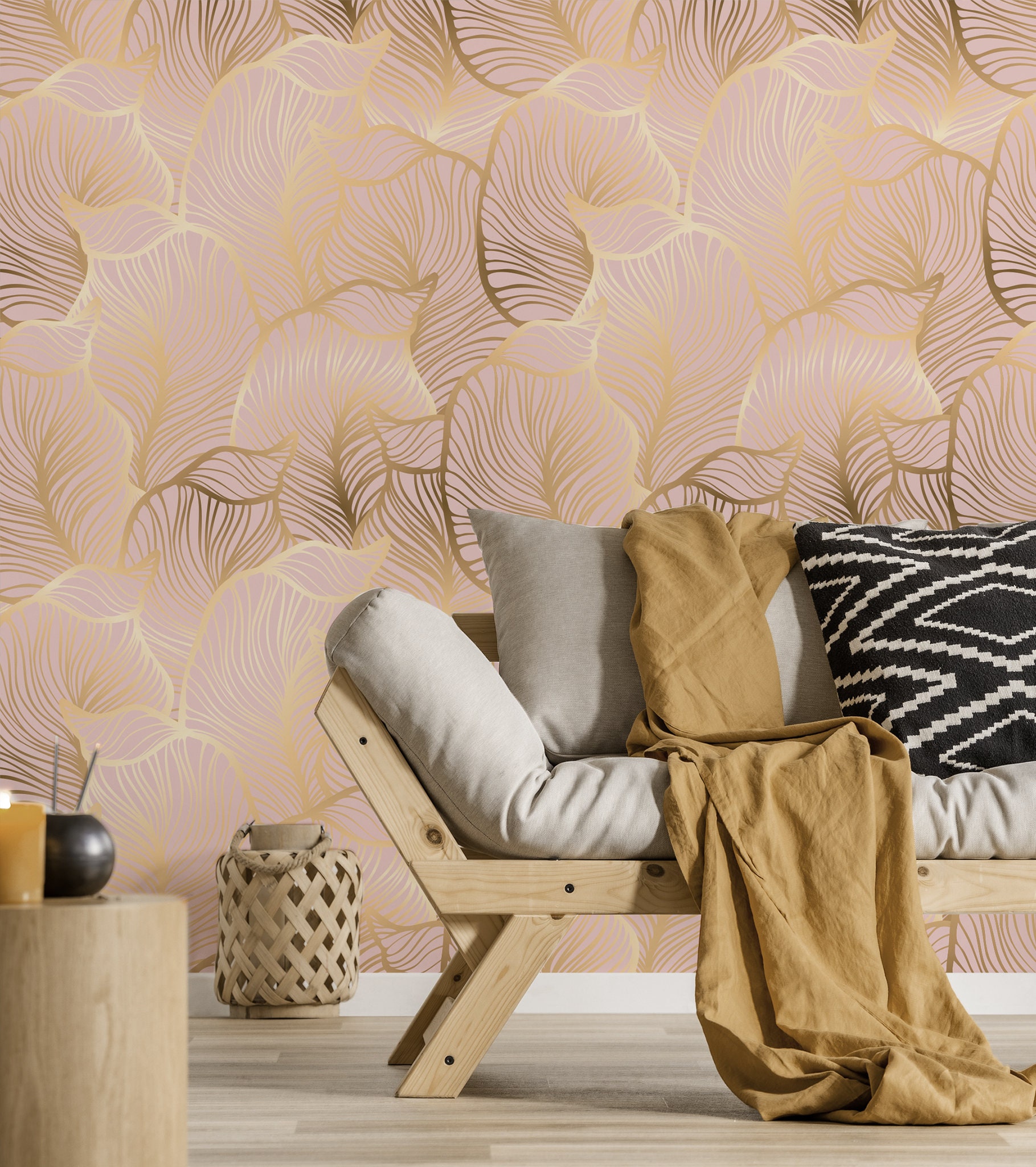 Buy Golden Leaves on Pink Wallpaper Self Adhesive Wallpaper Online in India - Etsy Buy Golden Leaves on Pink Wallpaper Self Adhesive Wallpaper Online in India - Etsy