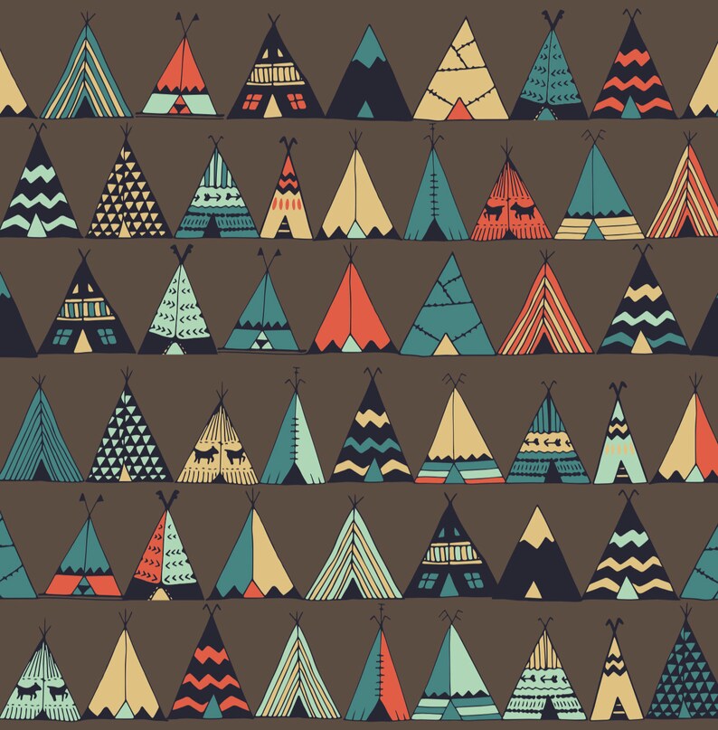Teepee Boho Kids Wallpaper Self Adhesive Wallpaper - Etsy