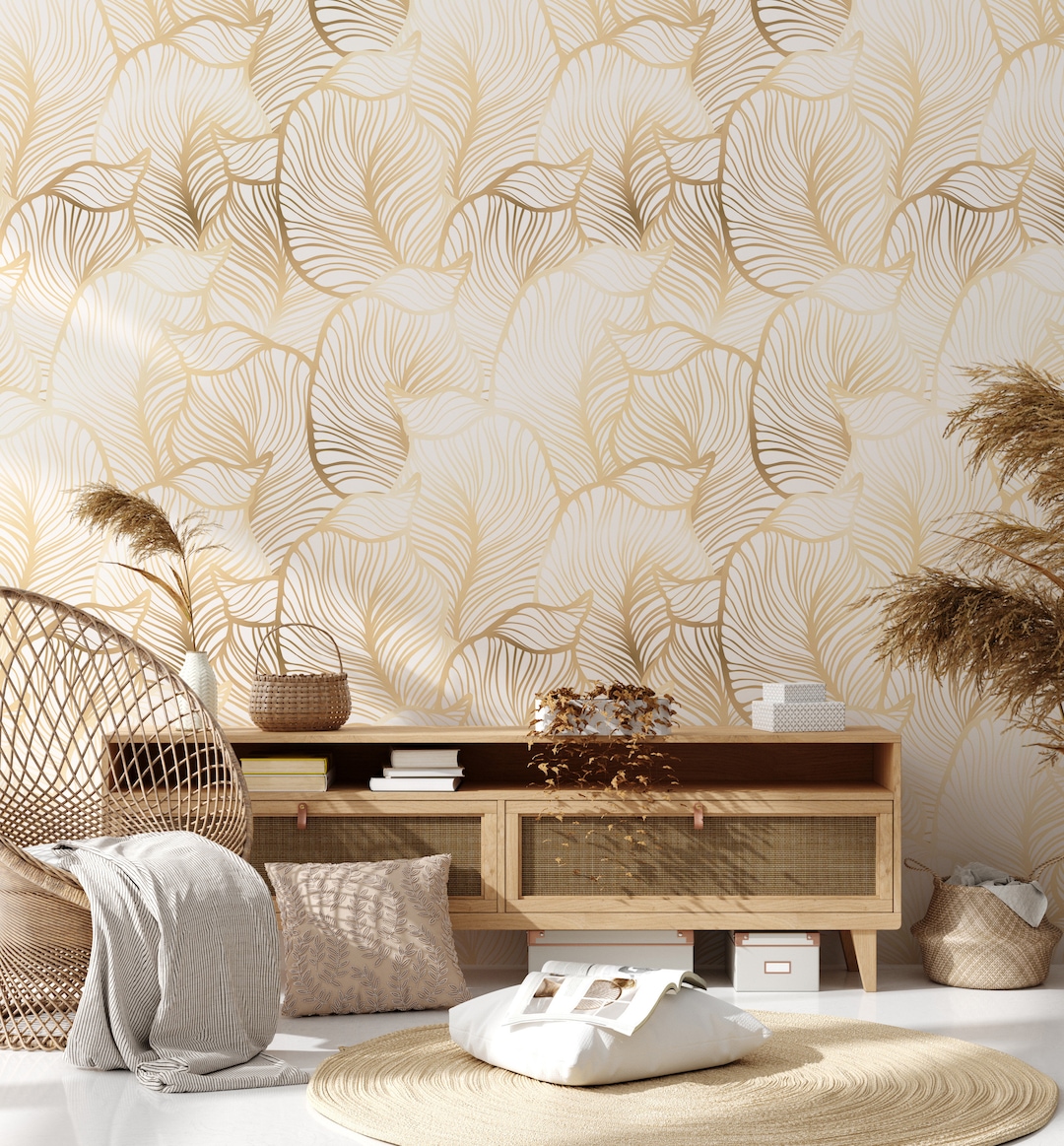 Gold Leaf Self-Adhesive Wallpaper
