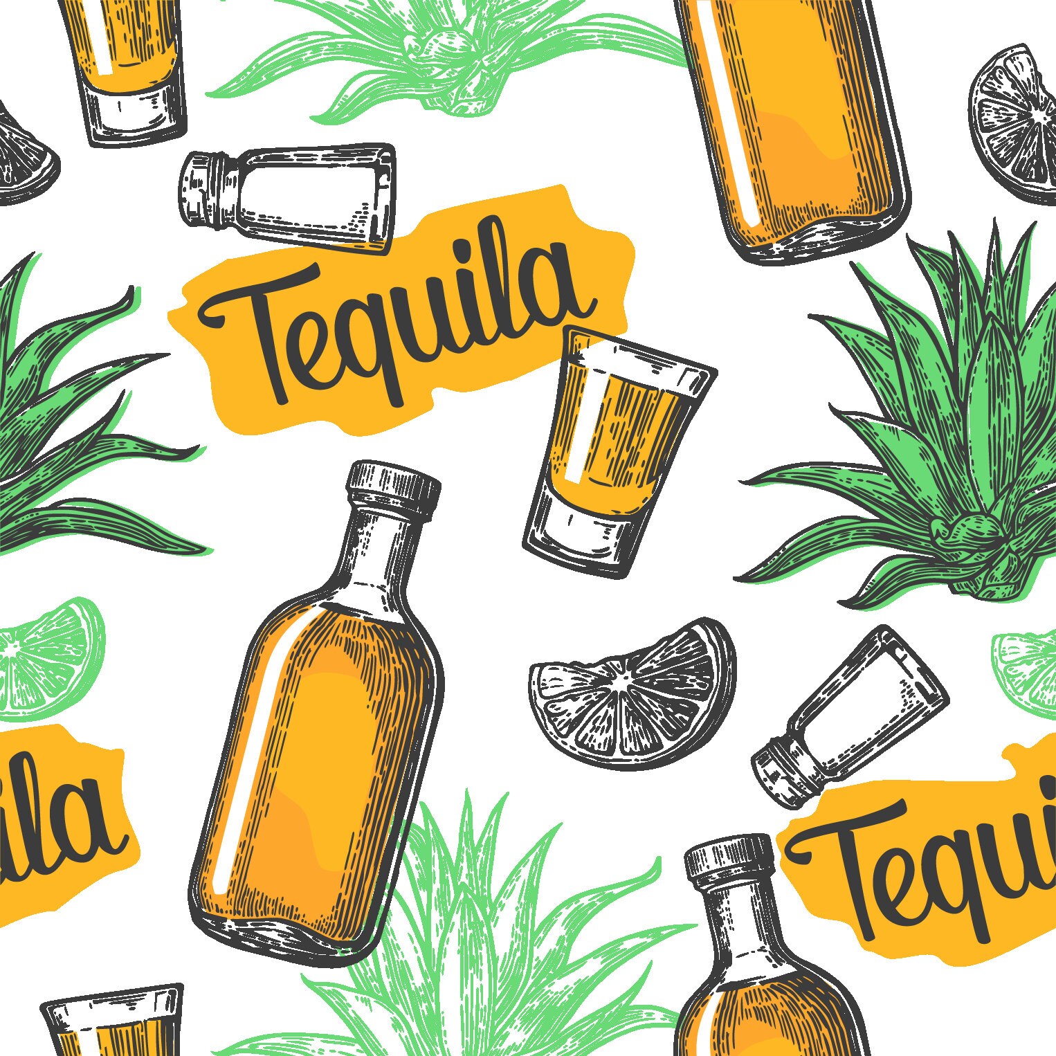 Tequila theme wallpaper Self Adhesive Wallpaper Wall mural | Etsy
