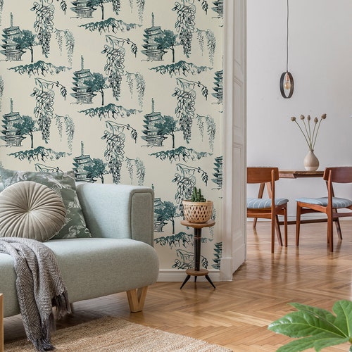 Koi Fish Self Adhesive Wallpaper Japanese Peel and Stick Etsy