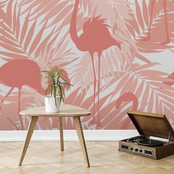 Flamingo Peel And Stick Wallpaper  Tempaper  Co