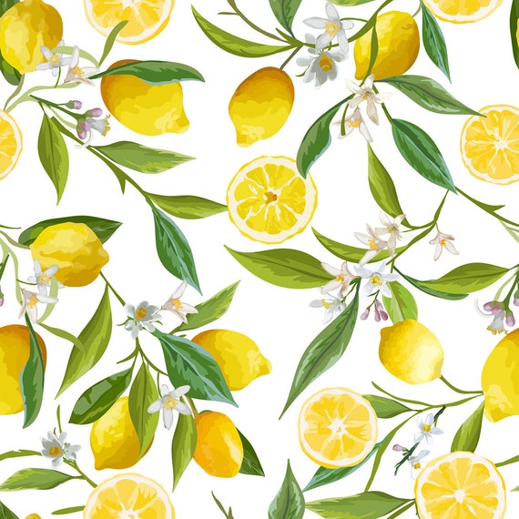 Yellow Citrus Wallpaper Self Adhesive Wallpaper Removable Etsy