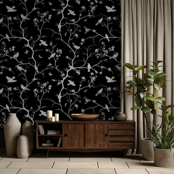 Black and White Bird Wallpaper, Little Bird, Dark Wallpaper