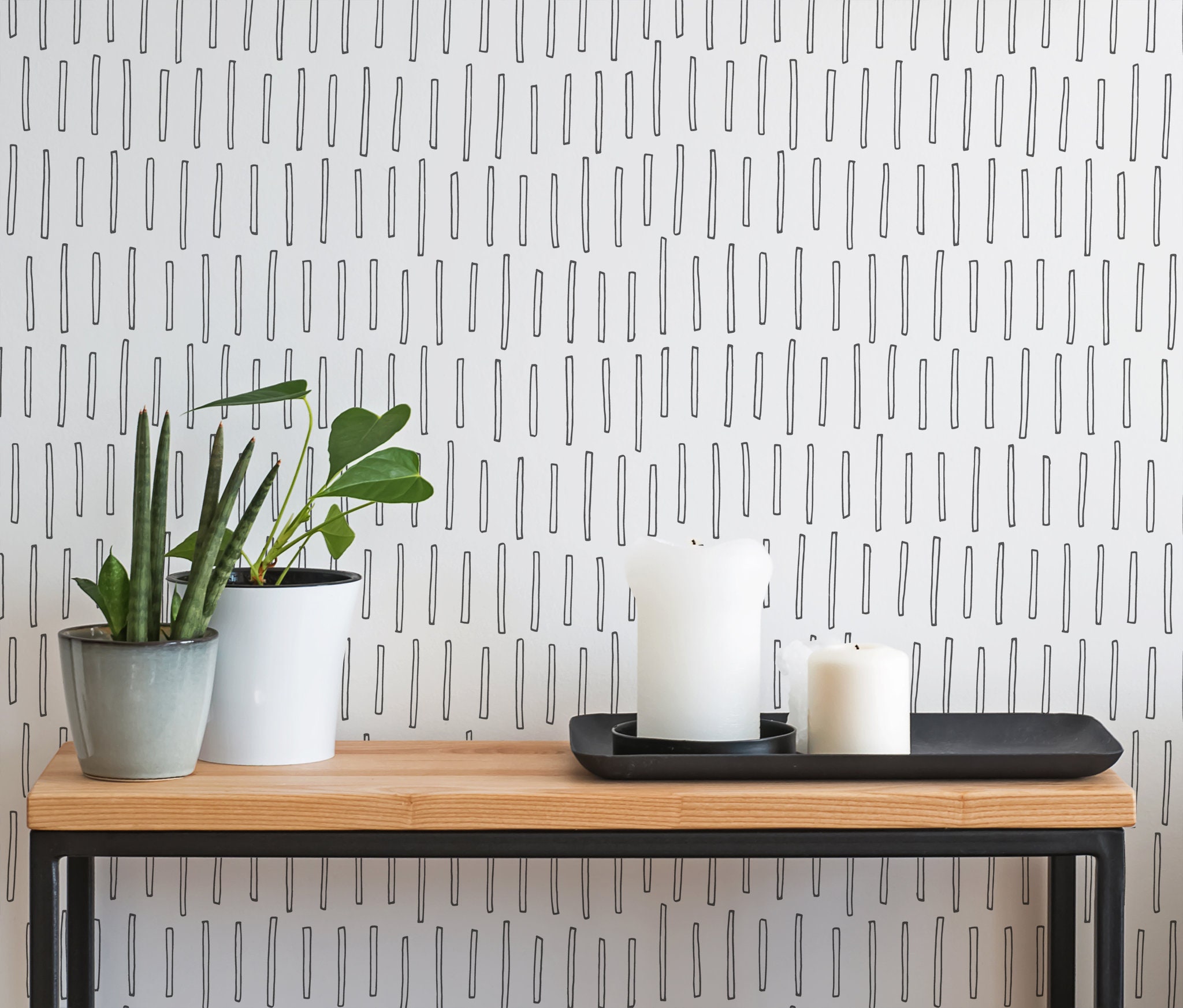 Abstract Sticks Wallpaper Self Adhesive Wallpaper Removable Etsy