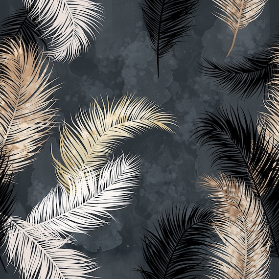 Gold and White Feathers Wallpaper Self Adhesive Wallpaper - Etsy Gold and White Feathers Wallpaper Self Adhesive Wallpaper - Etsy