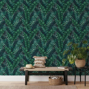 Green Bush Wallpaper | Self Adhesive Wallpaper, Removable Wallpaper, Temporary Wallpaper, Peel and Stick Wallpaper #232