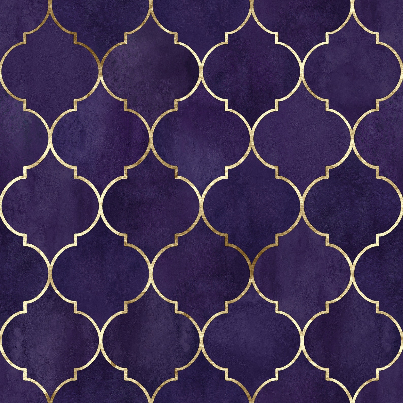 Purple Moroccan Pattern Wallpaper Self Adhesive Wallpaper Etsy