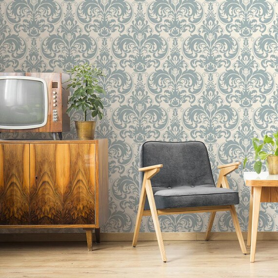 Buy Dark Green Ombre Victorian Wallpaper Antique Self Adhesive Online in  India  Etsy