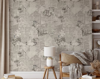 OSALADI 1 Rouleau Sticker Mural Journal Vintage Autocollant De Dosseret