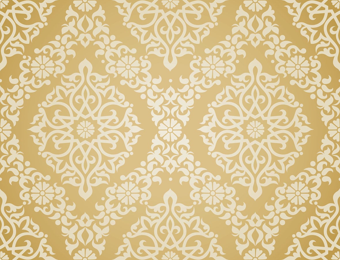 Gold Victorian Style Wallpaper Self Adhesive Wallpaper Etsy