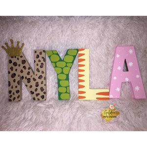 Custom Letters - Baby Shower/Birthday/Party Letters - Paper Mache - 8 inch - 4 Letters