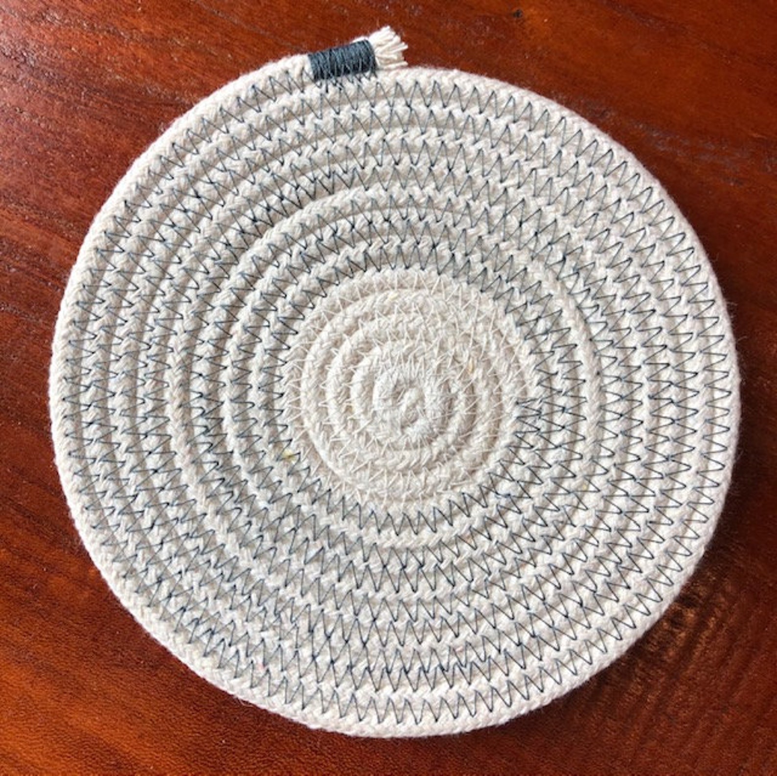 Rope Coasters, Fabric Coasters, Drink Coasters, Set of Four Coasters Etsy