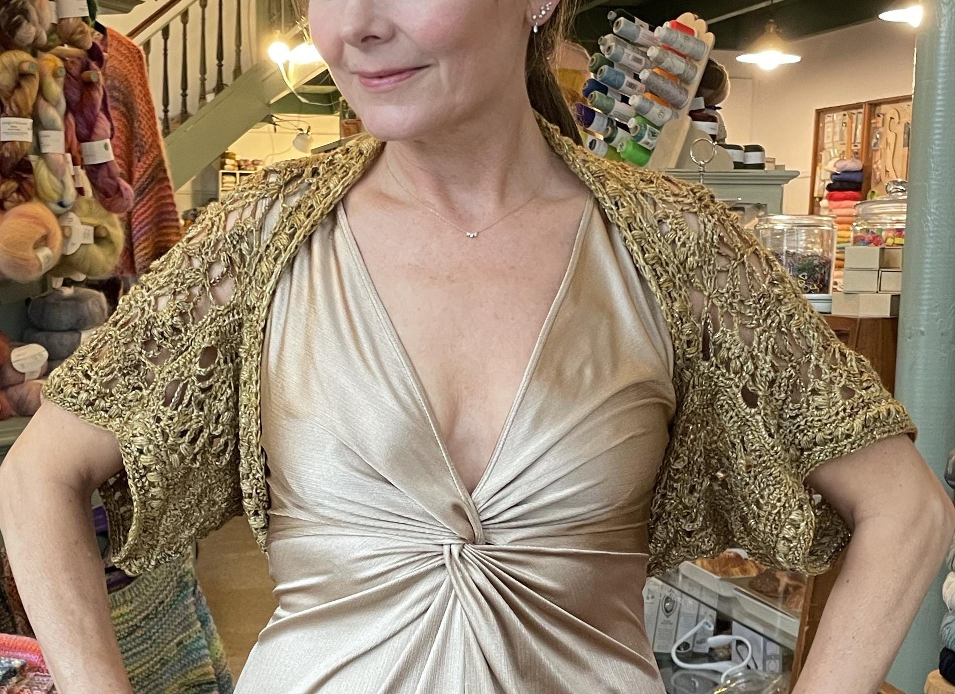 Gold Bolero - Etsy Gold Bolero - Etsy