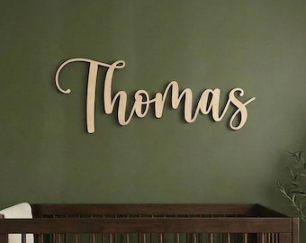 Custom Wood Name Sign - Baby Name Sign for Nursery, Baby Shower, living room decor, family name sign, wood wall decor, business logo sign