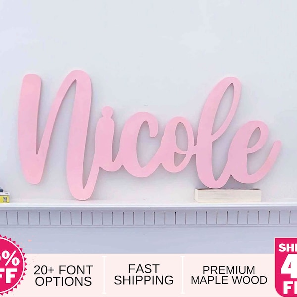 Name Sign, Custom wooden Name Sign, Birthday Wedding name Sign, Nursery name Sign, Backdrop name Sign, Wood name Sign, over crib BABY Sign