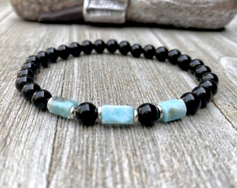 men's larimar jewelry