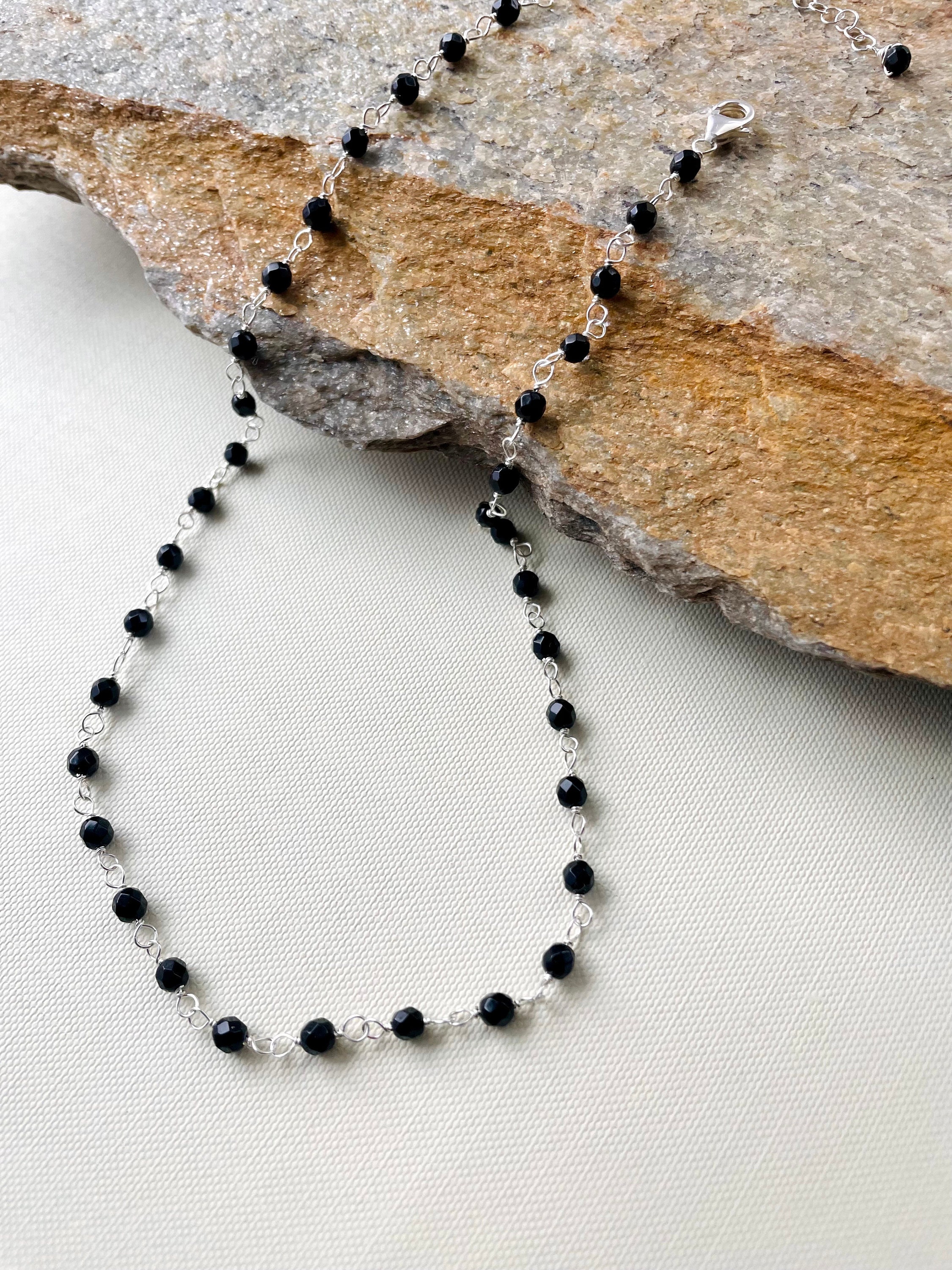 ブレスレット LESS IS MORE onyx mix necklace il_fullxfull.3928878221_nykr.jpg