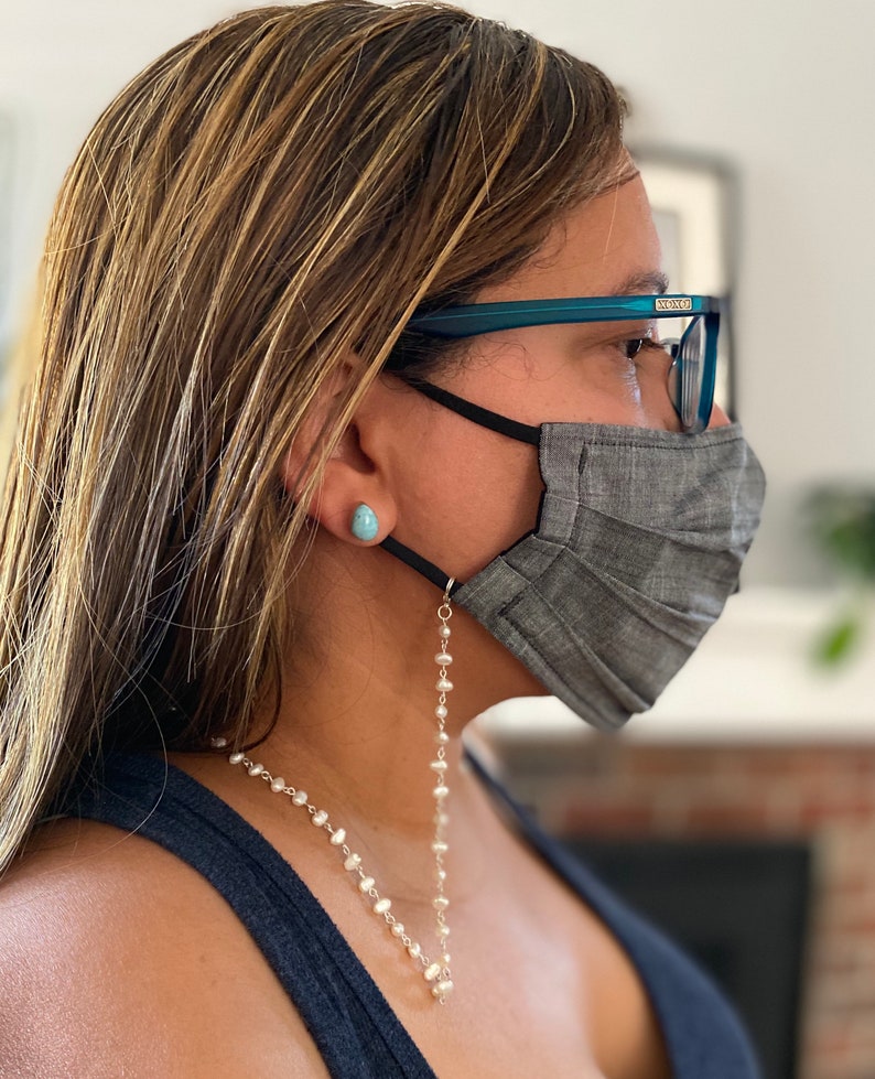 Face Mask Holder Mask Holder Mask Lanyard Beaded Mask Etsy